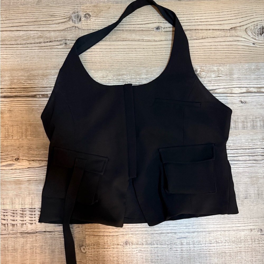Zara brand Black Women's Halter Top